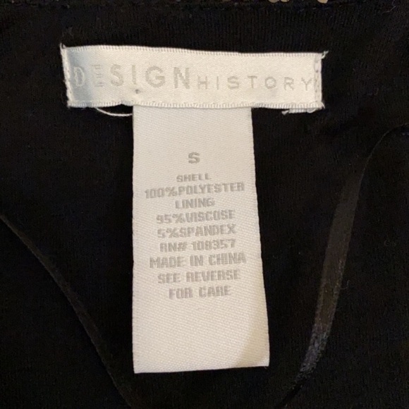 Design History Black Sequins Open Front Jacket Size Small 4/4 Sleeves - Picture 8 of 11